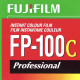 A Close up of a box of Fujifilm FP-100C.